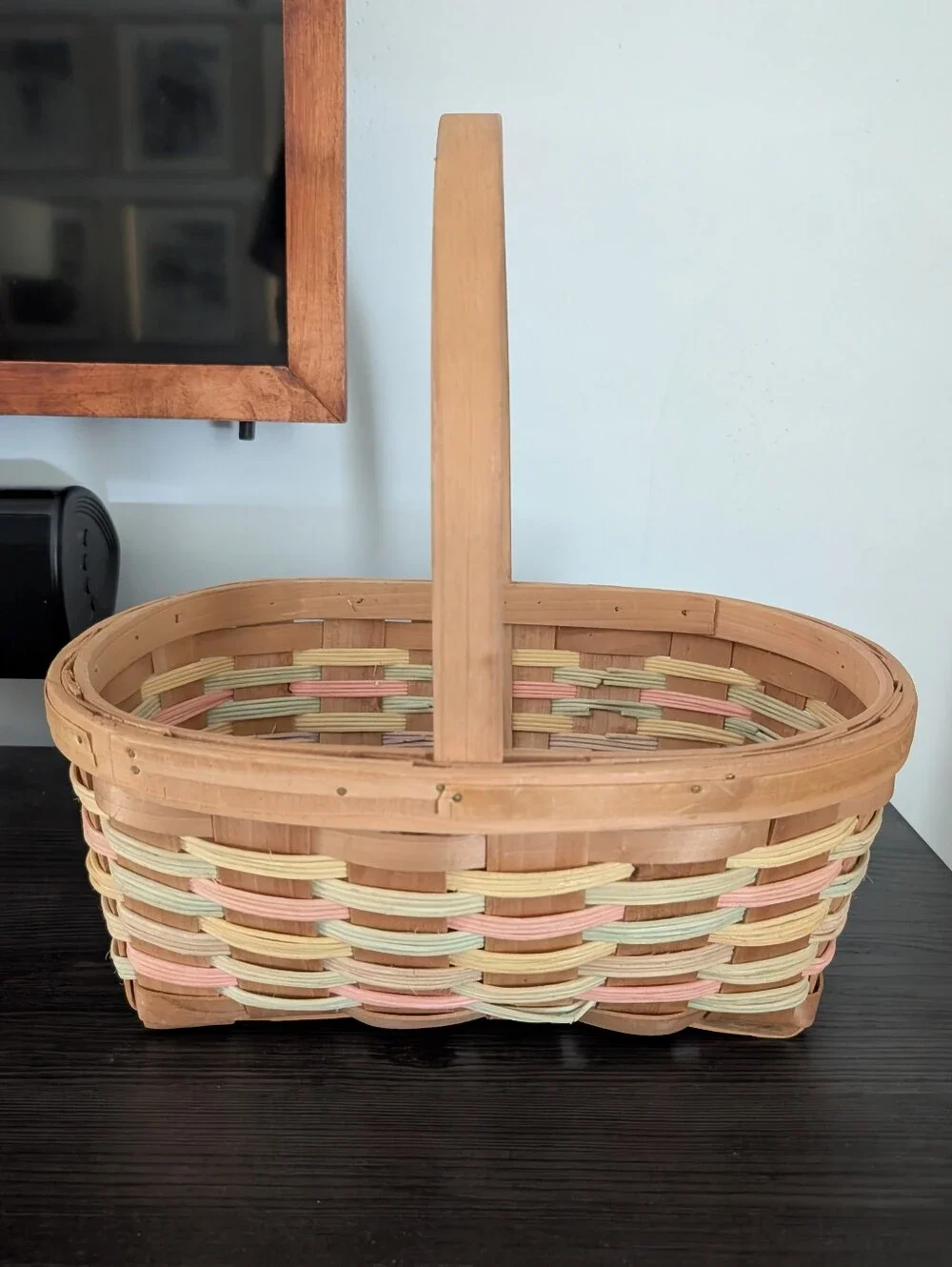 90's Longaberger Spring Woven Basket‎